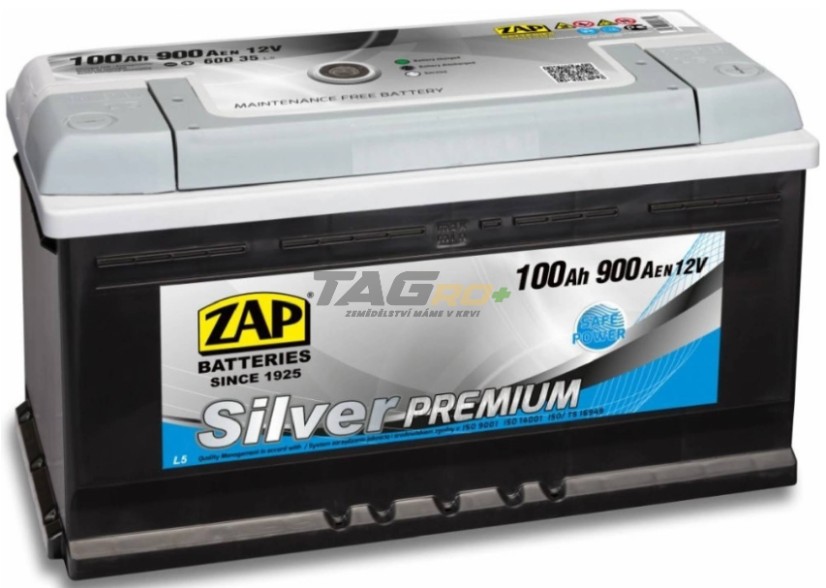 Baterie ZAP Silver Premium 100Ah 12V 900A