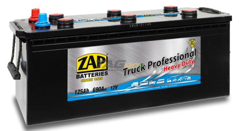 Baterie ZAP Truck Freeway HD 125Ah 12V 690A