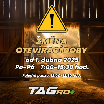 Změna otevírací doby