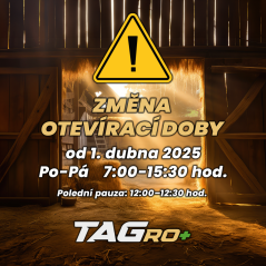 Změna otevírací doby